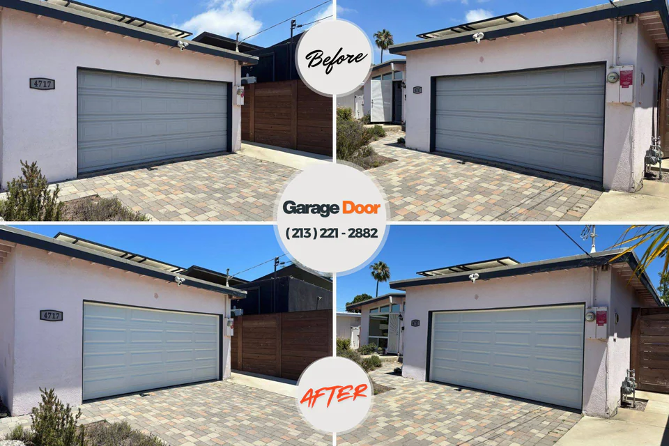 Before and after: garage door installation Strawberry Plains, TN